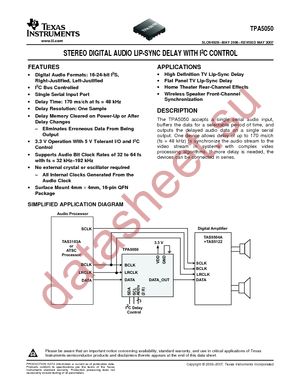 TPA5050RSARG4 datasheet  